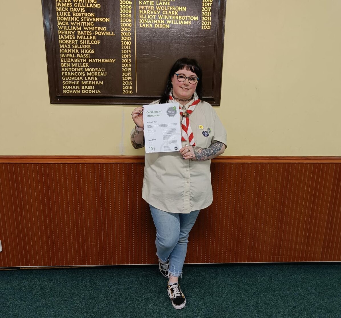 Training success for Leader Krissy